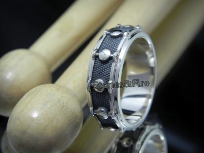 Wedding Drum Ring | Drums | Drumming | Drummers | thin Snare Drum ring | Drummers family | Drummers gifts | Drums jewelry | Wedding bands | Musician gift |