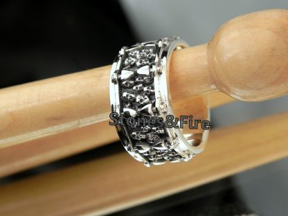 Skull jewelry | Drummers Stuff | Drum kit Ring | Musicians wedding | heavy metal | snare drum ring |drum wedding bands |