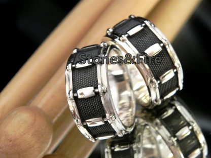 Drum Rings | Snare Drum jewelry | Drummers Wedding | Drum family | drumming | drums | Musicians Gift