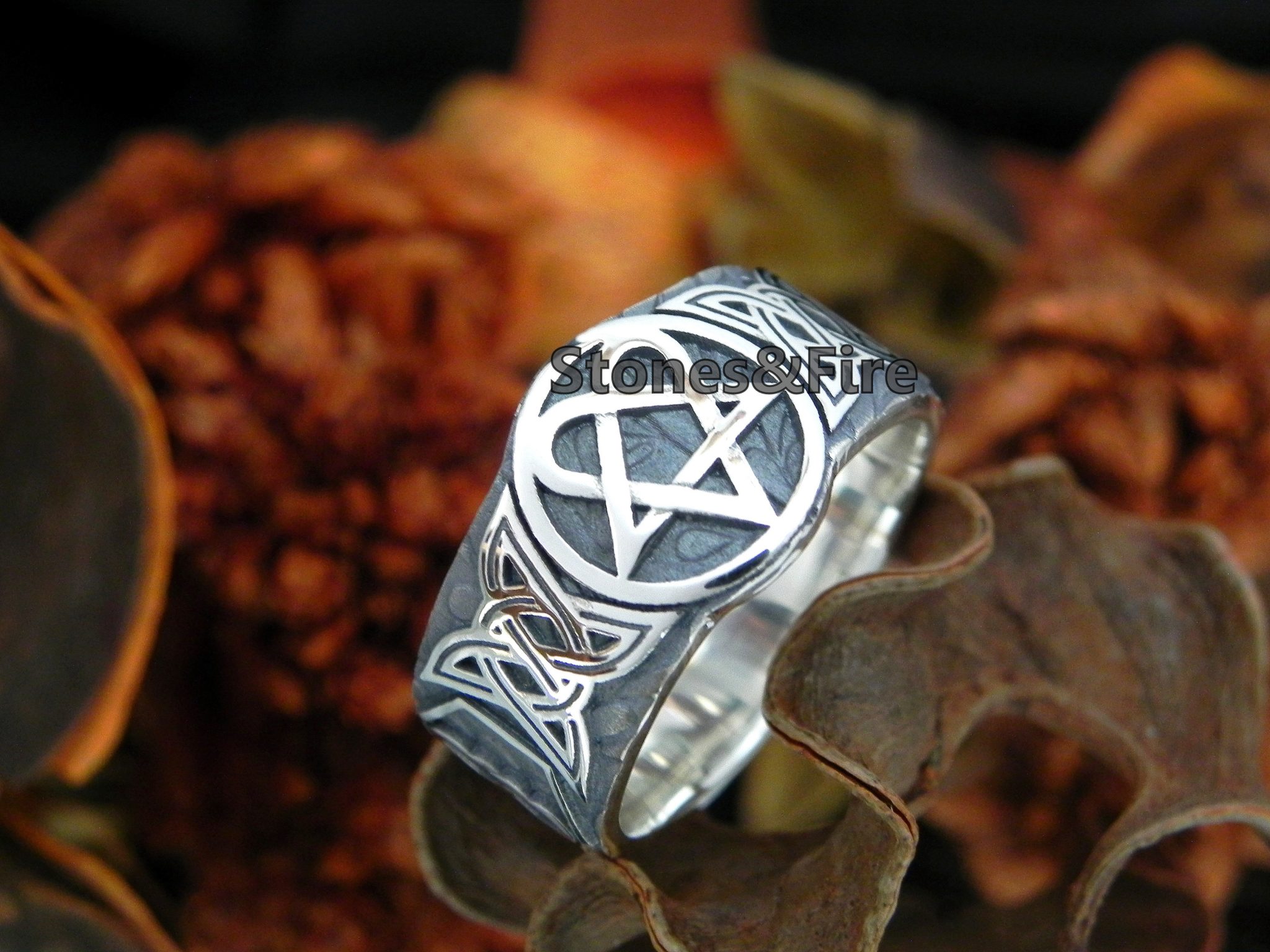 Gothic Metal Ring-CREATES TO ORDER • Stones&Fire