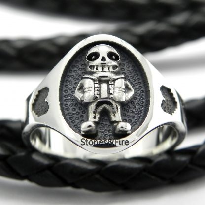 Sans the skeleton Ring Ubdertale Deltarune video game gift-nersy geeky stuff-Kris Susie Papyrus Ralsei Sans cosplay-Nintendo Switch-PlayStation 4-