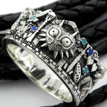 majoras mask the legend of zelda ring ocarina of time twinlight princess breathe of the wild hyrule princess navi cosplay jewelry gift-stonesnfire