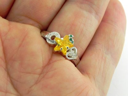 paopu fruit Kingdom hearts ring wedding proposal jewelry cosplay-sora kairi riku terra aqua ventus namine keyblade-stonesnfire