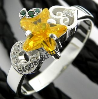 paopu fruit Kingdom hearts ring wedding proposal jewelry cosplay-sora kairi riku terra aqua ventus namine keyblade-stonesnfire-